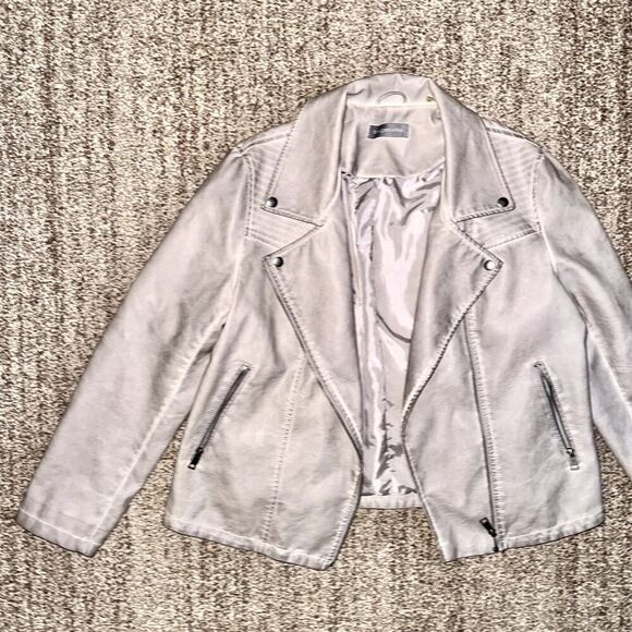 Bagatelle Women's Full Zip Faux Leather Tan Motorcycle Jacket Size XL - Picture 5 of 13